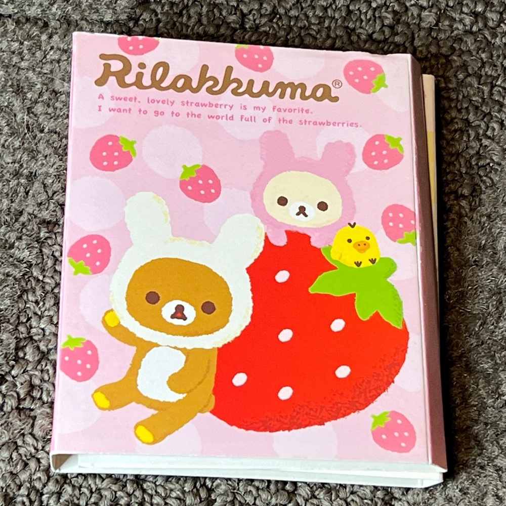 Rilakkuma Fold-Out Memo Pad Booklet 4 Designs Japan Exclusive Official San-X